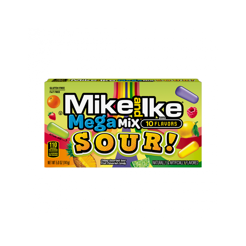 Mike n ike Mega Sour Mix 141G Theater Box