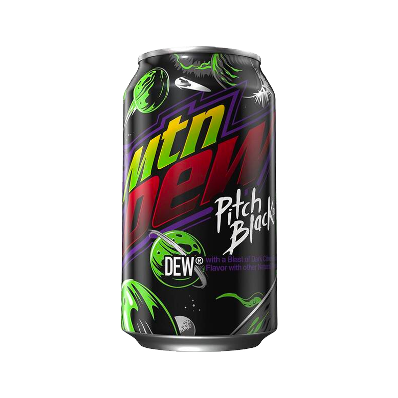 Mountain Dew Pitch Black Soda 355ml