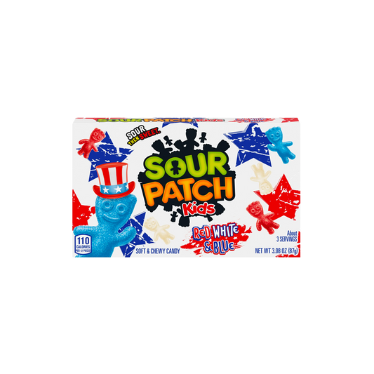 Sour Patch Red White Blue 87G Theater Box