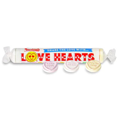 Love Hearts Candy Roll