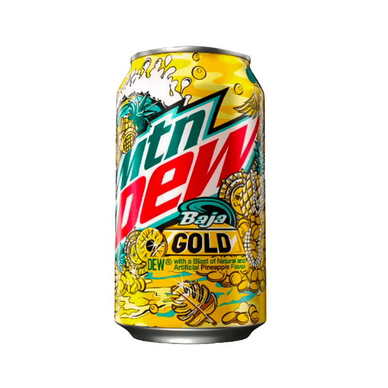 Mountain Dew Baja Gold Soda 355ml – EZY CANDY