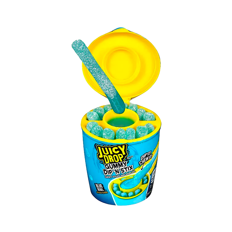 Juicy Drop Gummy Dip 'N Stix Sour Dipping Gel Candy 96g