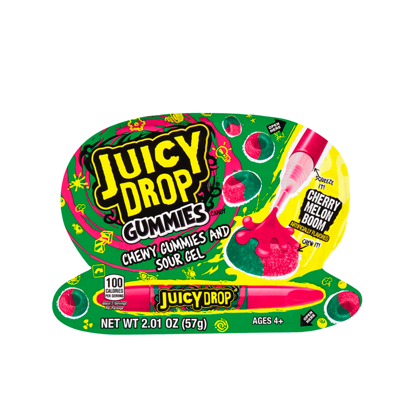 Juicy Drop Gummies & Sour Gel Pen 57G