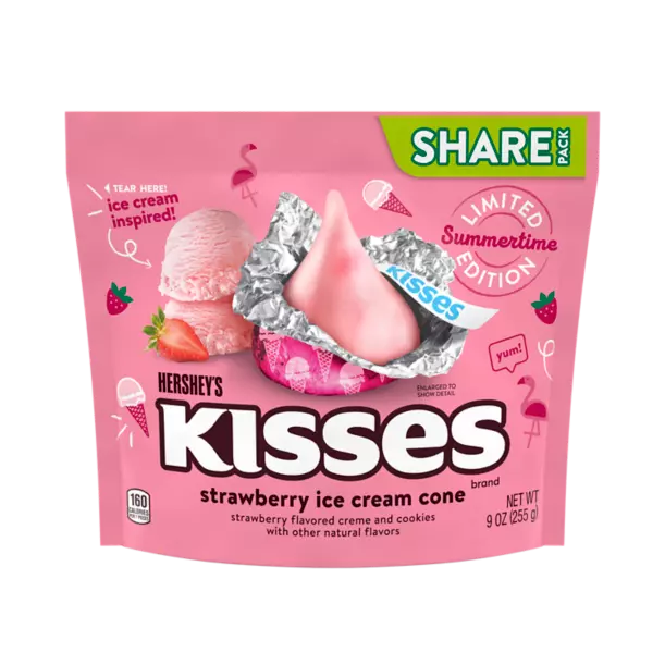 Hershey's Kisses Strawberry Ice Cream Candy 255g