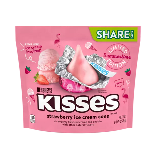 Hershey's Kisses Strawberry Ice Cream Candy 255g