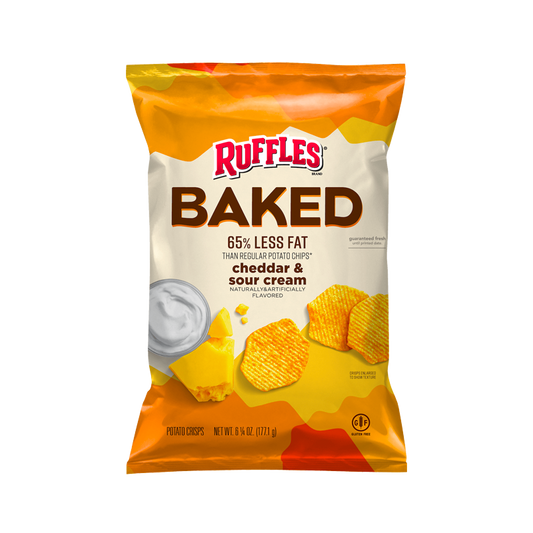 Ruffles Cheddar & Sour Cream Baked Potato Crisps 178g