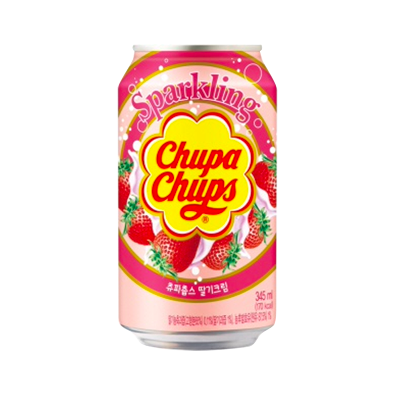 Chupa Chups Strawberry and Cream Drink 345ml