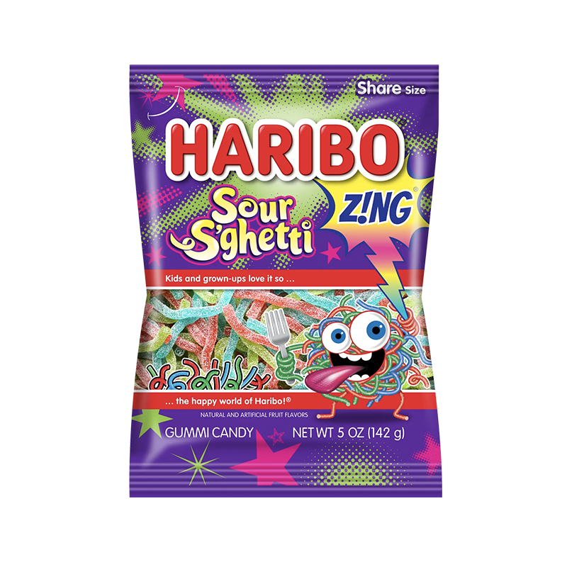 Haribo Z!NG Sour S'ghetti 142g