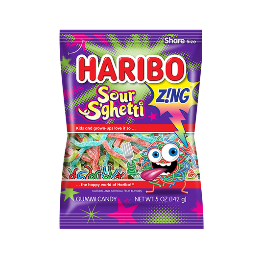 Haribo Z!NG Sour S'ghetti 142g